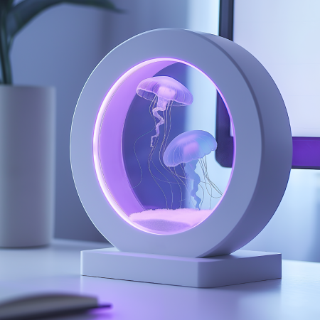 Установка аквариума для медуз