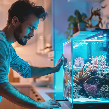 Установка морского аквариума